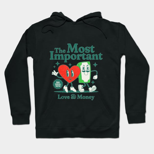 Love & Money Hoodie by LegnaArt